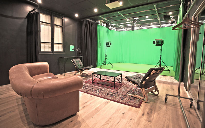 studio fond vert